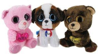 Lutèce Créations Paris presents its collection of Paris Beanie Boos (Darcy the bear, Jack the dog)