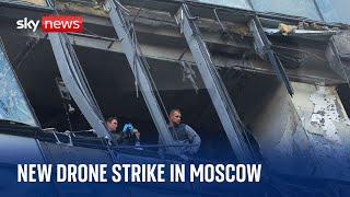 Ukraine war: Moscow high-rise tower hit again in new drone strike