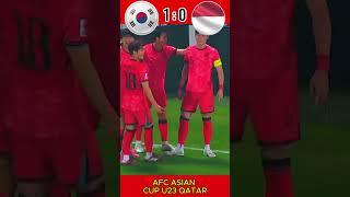 AFC ASIAN CUP U23 - Korea vs Indonesia - Highlights #shorts #timnasu23 #afcasiancup2024