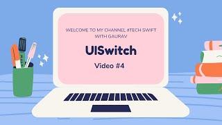 #techSwift: How To Use UISwitch in IOS Hindi.