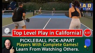 Pickleball! These Players Are So Good!  It's Too Bad One Team Had To Lose! Why Are They Top Notch?