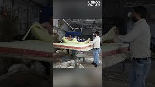 Foam Mattress Cutting and Pasting In Factory | Mass Production Mattress | Unbox Engineering