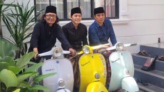 Gus Iqdam OTW Konvoi Vespa Scooter Sarungan 1 Abad PP Alfalah Ploso Bersama Gus Kautsar