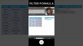 Filter Function in MS Excel #computereducation #excelformula #excel #nitcomputer #exceltricks