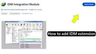 How to add idm extension to chrome 2024