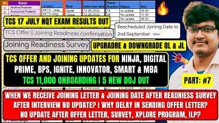 TCS LATEST UPDATE, JULY NQT RESULTS, FINAL PHASE 2 INTERVIEW RESULTS, OFFER LETTER, MASS ONBOARDING