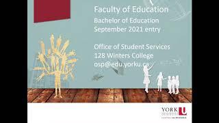 Bachelor of Ed 2021 Information Session