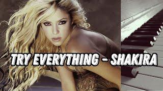 Try Everything - Shakira. Piano cover