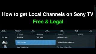 How to get Local Channels on Sony Smart TV