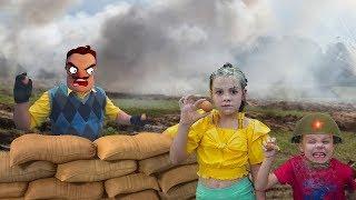 Hello Neighbor Ульяна и Захар устроили бой с Привет Соседом