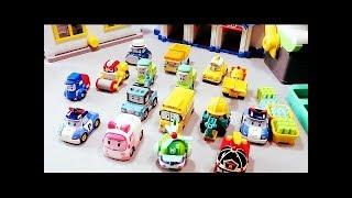 Tayo The Little Bus Pororo Parking Tower Robocar Poli Car Toys Робокар Поли Игрушки мультфильмы про