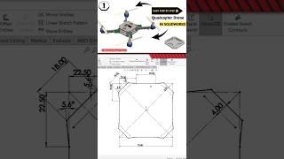 [Part -1] Quadcopter Drone | Solidworks | Spyder Base #shorts #short #solidworks