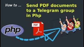 How to send a PDF document to a Telegram group in PHP