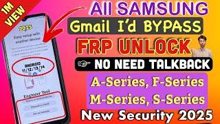 Samsung FRP Bypass New Method 2025  | Samsung Google Account Remove | Samsung Frp Unlock