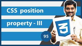 CSS position Property Part 3- CSS Tutorial 95