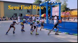 Semi Final Race #U- 9 boys #skating #inlineskating #CBSE compititon #skaterrahil  #skatermahira