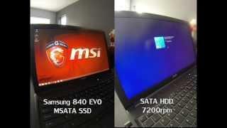 SSD VS HDD Startup race! (MSI GE 60 upgrade)