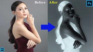 X Ray Color Illusion Photo Effect Photoshop Tutorial