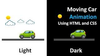 Moving Car Animation using HTML and CSS | Keyframes