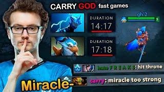 Miracle- is just TOO GOOD he ends in less than 20 Minutes vs PRO Players