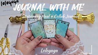 ASMR Journaling + Unboxing | Collab Journal ft @loloyayastationery