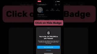 How to remove Thread Id on insta || Thread Id remove from insta #instagram #thread #intsareels