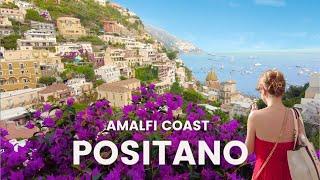 4K Positano Italy 4K Walking Tour  Amalfi Coast Italy