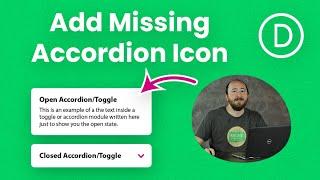 How To Add The Missing Icon To The Opened Divi Accordion Module Item