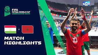 HIGHLIGHTS: Tajikistan v Morocco | FIFA Futsal World Cup Uzbekistan 2024