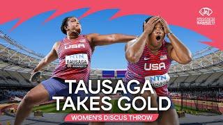 Tausaga obliterates PB and wins discus gold | World Athletics Championships Budapest 23