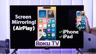 How To Screen Mirror iPhone To Roku TV! [Beginner's]