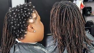 BIG CHOP CAN I FIX HER ALOPECIA? / 7 YEAR LOC JOURNEY/ WOMANS HAIRCUT/ HAIRCUT TUTORIAL