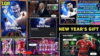 Officially Free Gareth Bale  eFootball™ 2025 New Year Campaign Reward !! Free Coins &Login Present