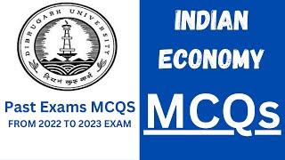 Indian Economy MCQs I Dibrugarh University BCOM 4th SEM 2024 Exam