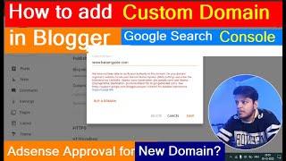 How to add Custom Domain in Blogger & Google Search Console | #Adsense #Blogger #Earnmoneyonline