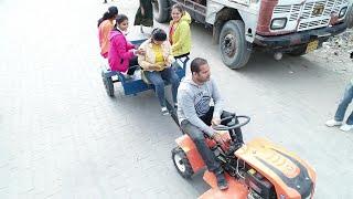 जब मेने चलाया टैक्टर | mini tractor | Manish business ideas