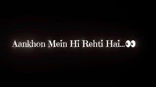 Jarashi Sawari Hai Woh  || Hindi Lyrics Status || Black Screen Hindi️ Song Lyrics Video #trending