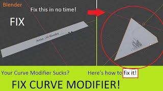 Why Is My Curve Modifier Not Working-Blender 3.0 Tutorial-Use Curve Modifier Correctly Now!