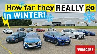 Electric car real-world WINTER range test – FULL RESULTS | Tesla Model Y vs Rivals | What Car?