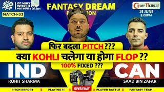 IND vs CAN Dream11 Prediction | CAN VS IND Dream11 Team Today Match | INDIA vs CANADA Dream11