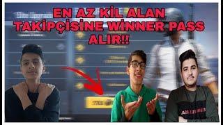 EN AZ KİLL ALAN TAKİPÇİSİNE WİNNER PASS ALIR - PUBG MOBİLE LİTE