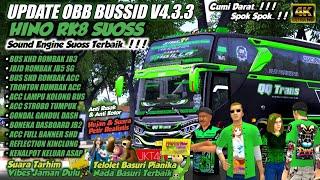 UPDATE TERBARU !! OBB BUSSID V4.3.3 HINO RK8 SUOS SPOK | Full Acc Grafik Hd | Telolet Basuri JKT48