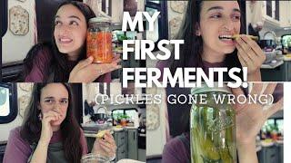 Tasting My FIRST Ferments | Pickles gone WRONG! | Testing the Masontops Fermentation Kit