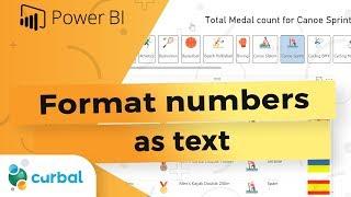 Formatting numbers as text using FORMAT() in Power BI Desktop