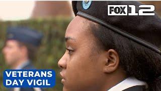 University of Portland ROTC hosts 24-hour vigil for Veterans Day