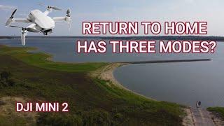 DJI Mini 2 Return to Home / It Has 3 Modes? / Smart, Failsafe, Low Battery Mode / 20 Meter Secret?