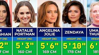  Heights of Famous Hollywood Actresses in 2024 | Tallest and Shortest Actresses
