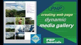 PHP dynamic media gallery (full video) | PHP tutorial | coding desk