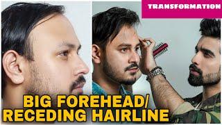 10 BEST HAIRSTYLES BIG FOREHEAD | TRANSFORMATION RECEDING HAIRLINE |HAIRSTYLE MEN FACE SHAPE