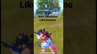 PUBG mobile //AWM  Headshot Like Dynamo //# shorts....️️️